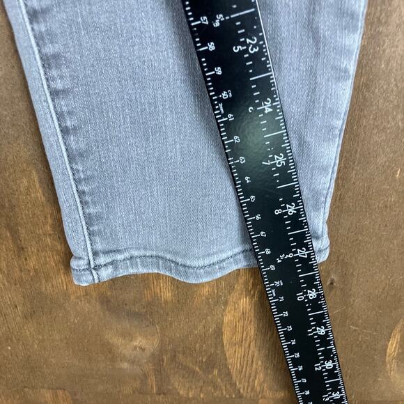 Athleta Womens Jeans Gray Denim Sculptek Mid Rise Slim Stretch 8 - Picture 9 of 12